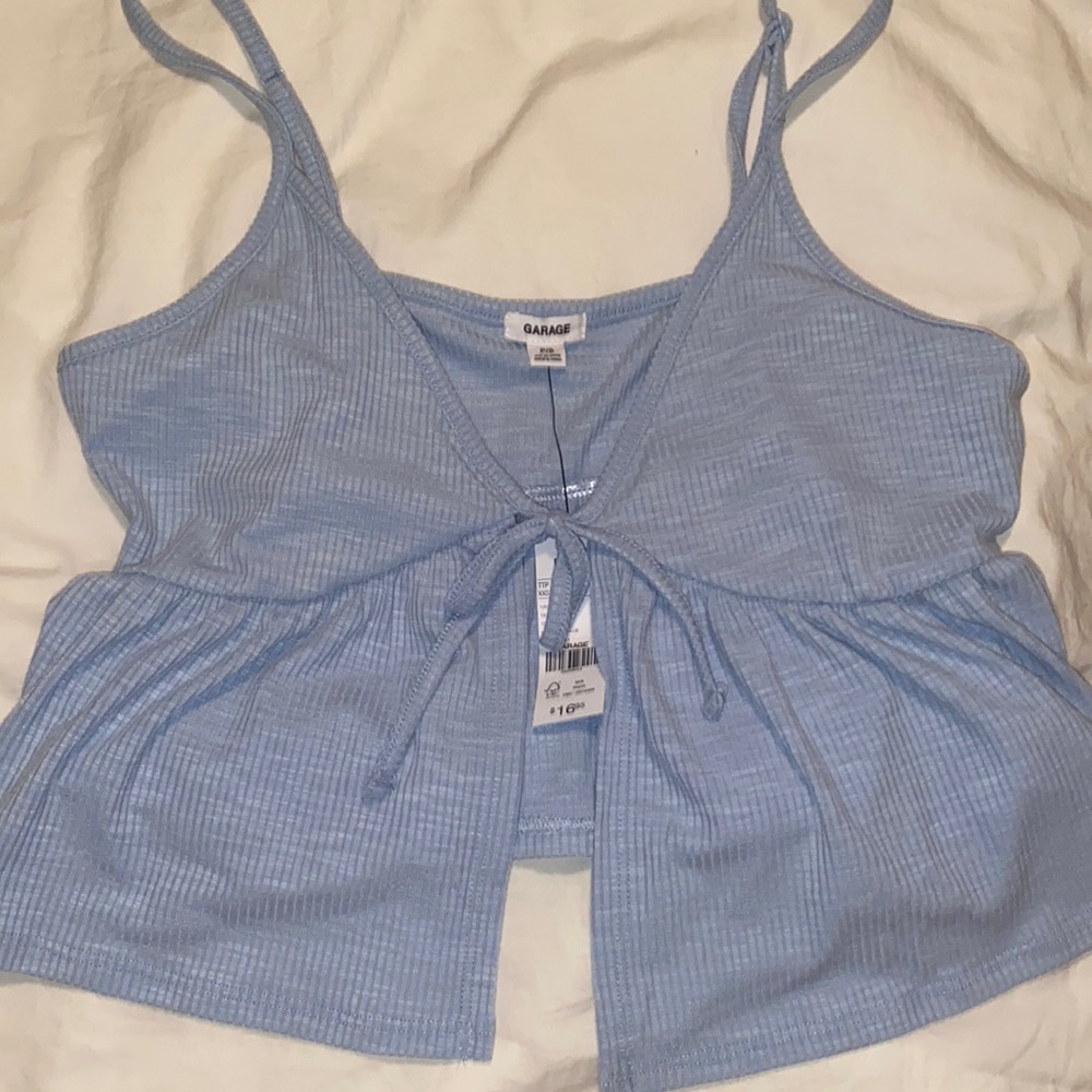 Garage tie front loose camisole